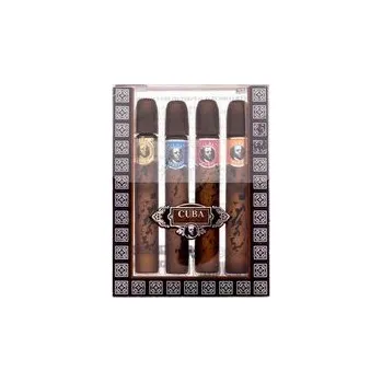 Nestandardní parfém Cuba Set Miniatures toaletní voda Gold 5 ml + toaletní voda Blue 5 ml + toaletní voda Orange 5 ml + toaletní voda Red 5 ml