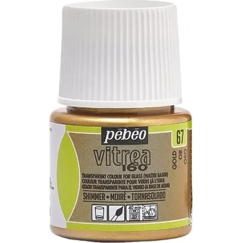 Speciální výtvarná barva Pébéo Vitrea 160 Barva na sklo Gold 45 ml 1 ks