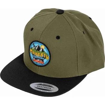 Kšiltovka Meatfly kšiltovka Flanker Snapback Adventure Olive/Black | Zelená | Velikost One Size