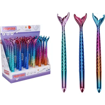 Pero s ozdobou mořská panna