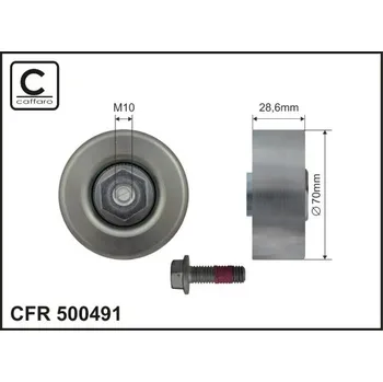 Vratna/vodici kladka, klinovy zebrovy remen, 500491