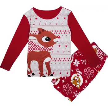 Chlapecké pyžamo Frecoccialo Dětské vánoční pyžamo 120 červená 120