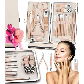 SADA NA MANIKÚRU 23 DÍLŮ PŘENOSNÝ STŘÍHAČ NEHTŮ NŮŽKY