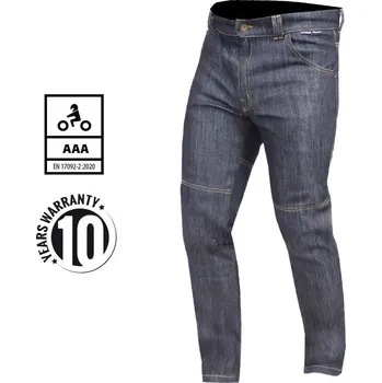 Moto kalhoty Trilobite Ton-up 2.0 doublelayer AAA men long dark blue slim fit jeans vel. 44