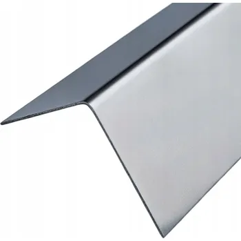 Úhloměr Nerezový úhelník 60x80x2,0 mm - 140 cm, surový, odolný vůči kyselinám, třída 304/304L