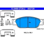 Sada brzdových destiček, kotoučová brzda, 13.0460-2729.2