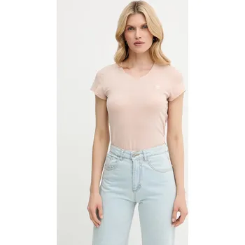 Bavlněné tričko G-Star Raw Eyben slim v t 2.0 D24533.4107 béžová 02C, vel. XS