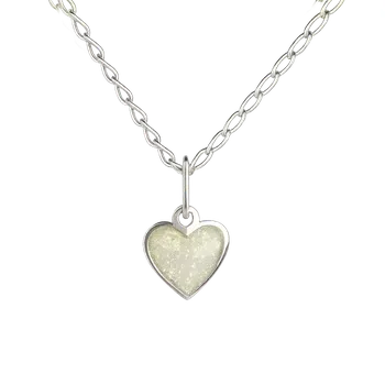 Náhrdelník Yoowey Přívěsek s řetízkem stříbrný srdce KO1116_FI040_36