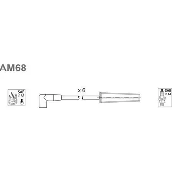 Zapalovací kabel Sada kabelů pro zapalování, AM68