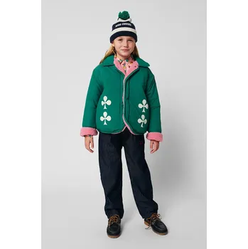 Chlapecké oblečení Dětská oboustranná bunda Bobo Choses Clover 225AC121 zelená 77X, vel. 89/98