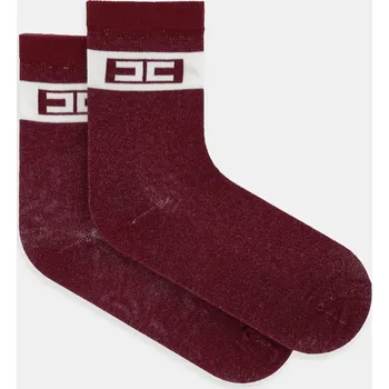 Dětské ponožky Elisabetta Franchi červená barva, EFCZ002.C.TV061 EFCZ002.C.TV061.31.34 92X, vel. 31/34