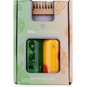 Kosmetická sada SET koupelový SPA COLLECTION v dárkové krabičce s kartáčkem na nehty s pemzou ACCENTRA