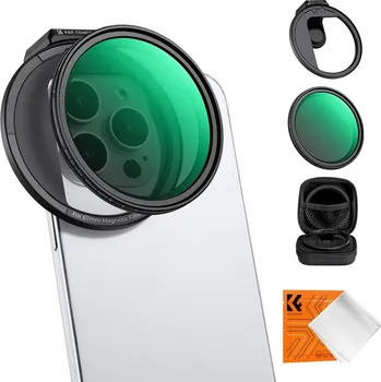 K&F 67MM, magnetic phone holder, with 67MM magnetic ND2-32filter, high-definition lens, coating, wat