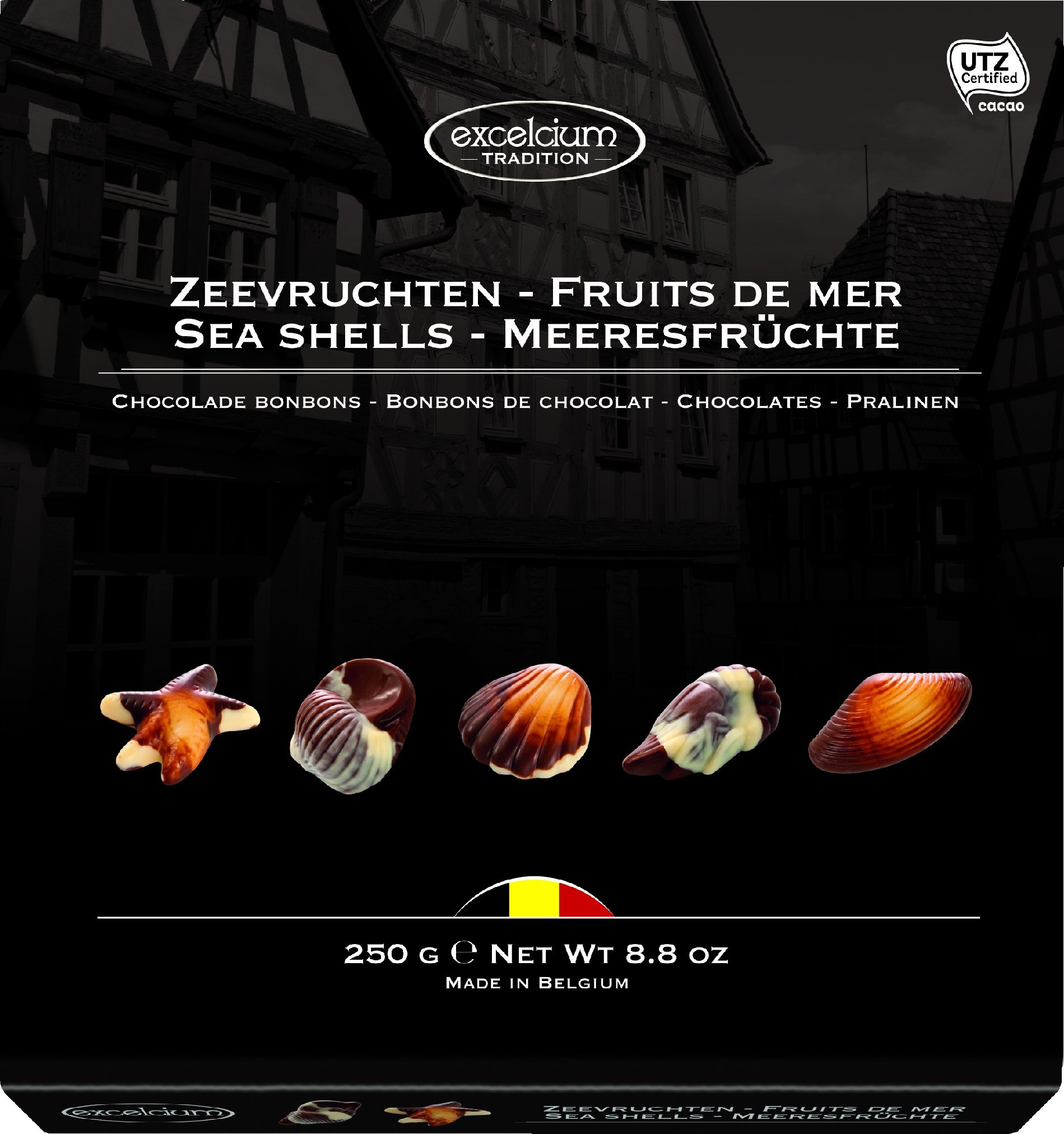 Belgické pralinky Hamlet - Excelcium plody moře, 250 G