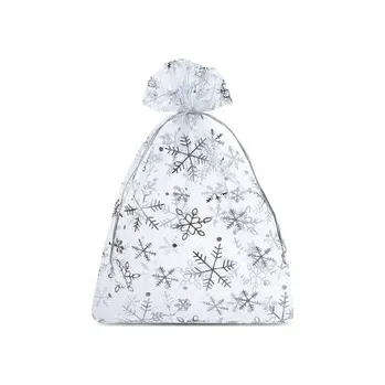 Dárková taška Organza sáček 26x35 cm Vánoční motiv