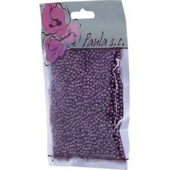 Dětské navlékací korálky Korálky 3mm fialové plastové 50g