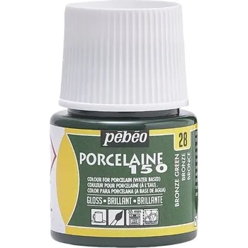 Speciální výtvarná barva Pébéo Porcelaine 150 Barva na porcelán Bronze Green 45 ml 1 ks