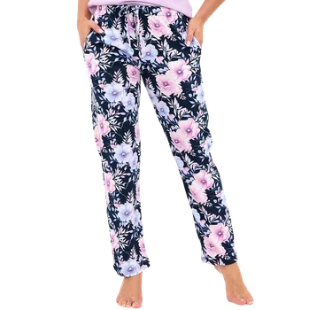 Dámské domácí kalhoty Cornette 690/48 5XL Modrá