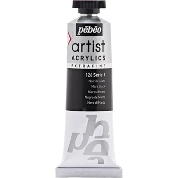 Vodová barva Pébéo Artist Akrylová barva Mars Black 37 ml 1 ks