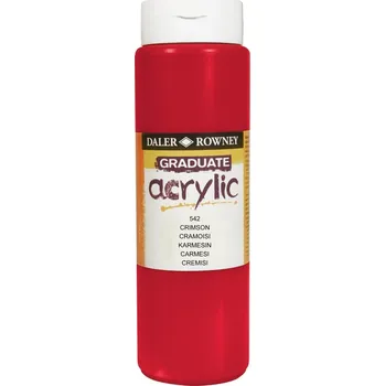Vodová barva Daler Rowney Graduate Akrylová barva Crimson 500 ml 1 ks