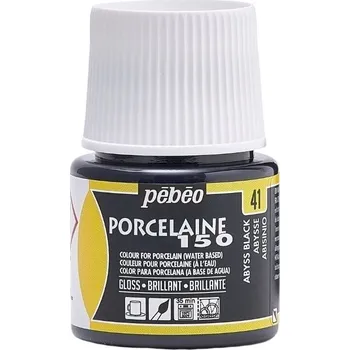 Speciální výtvarná barva Pébéo Porcelaine 150 Barva na porcelán Abyss Black 45 ml 1 ks