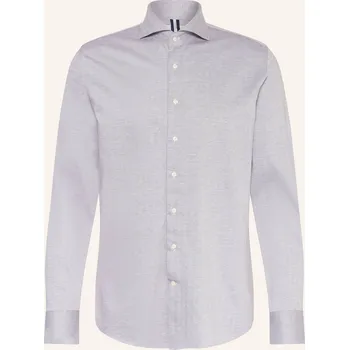 Pánská košile Profuomo Pánská Žerzejová Košile Regular Fit, hnědá, 40