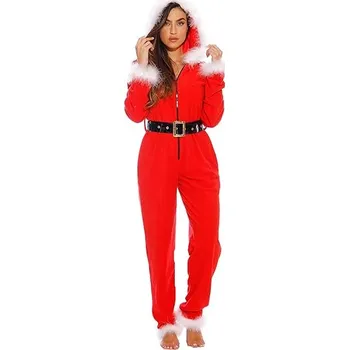 Dámské legíny Just Love Store Vánoční kostým - Santa Claus červená XXL