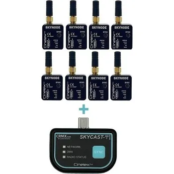 Studiové světlo Cinelex SkyCast C-RDM a 8x Skynode