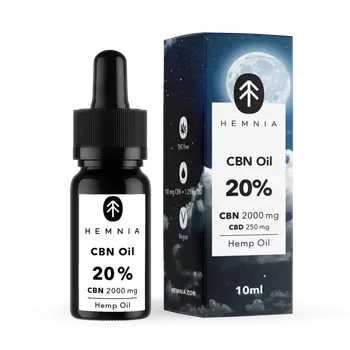 CBD CBN Konopný olej 20%, 2000 mg CBN, 250 mg CBD, 10 ml