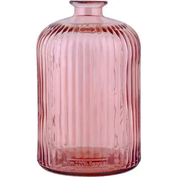 Váza Láhev|váza, pr.15x23cm|2,8L, růžová|Vidrios San Miguel|Recycled Glass