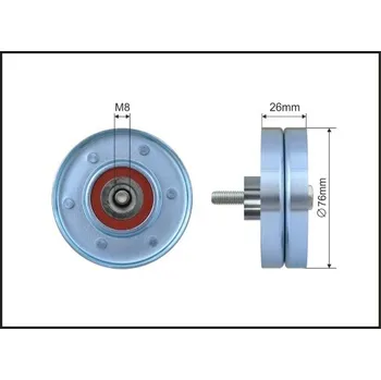 Vratna/vodici kladka, klinovy zebrovy remen, 167-54