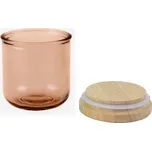 Dóza s víkem, pr.9x10cm|0,35L, lahvově hnědá|Vidrios San Miguel|Recycled Glass