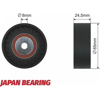 Vratná/vodicí kladka, klínový žebrový řemen, RNK-AU-014