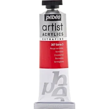 Vodová barva Pébéo Artist Akrylová barva Vermilion 37 ml 1 ks