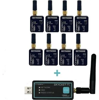 Studiové světlo Cinelex SkyCast A-RDM a 8x Skynode