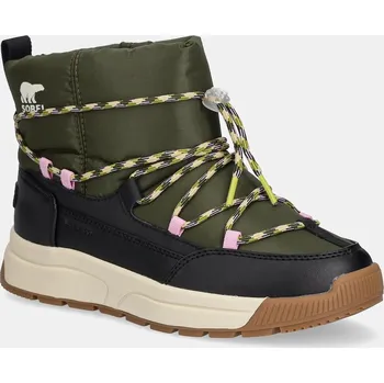 Dívčí sněhule Sněhule Sorel WHITNEY III SLIP-ON WP zelená barva, 2138501355 91X, EUR 36