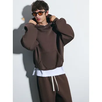 Pánská mikina Mikina oversized s kapucí - XS - House - hnědý - 291GC-12X