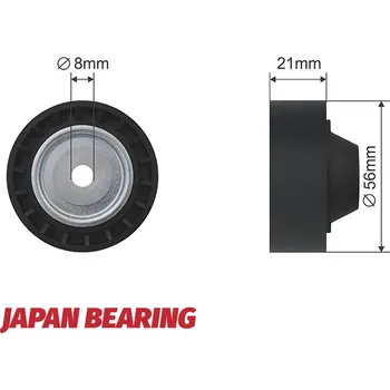 Vratná/vodicí kladka, klínový žebrový řemen, RNK-RE-009