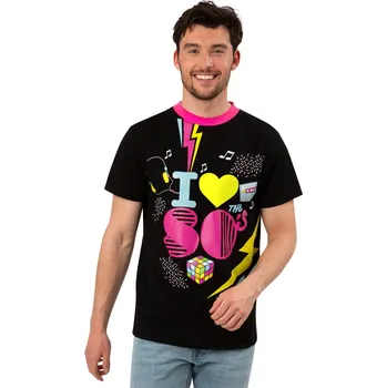 Karnevalový kostým SmiffysTriko 80. léta - I Love the 80’s Velikost: XL 56-58