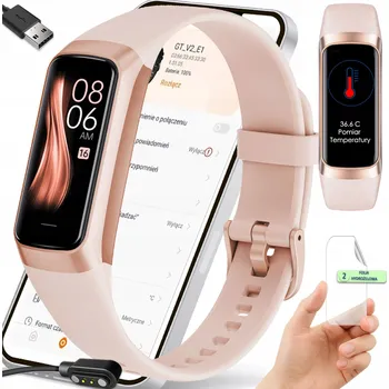 Hodinky Chytrý náramek Smart-Trend SPORTOVNÍ ŘEMÍNEK - PINK F05 růžový