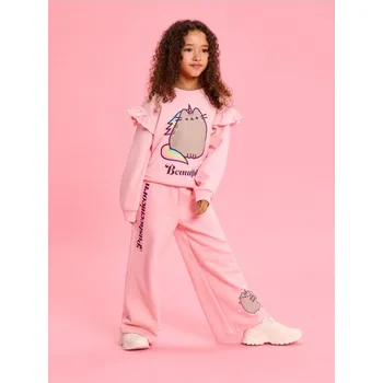 Sinsay - Bavlněné kalhoty Pusheen the Cat - pastelová růžová - 934GH-03X - 934GH-03X-116