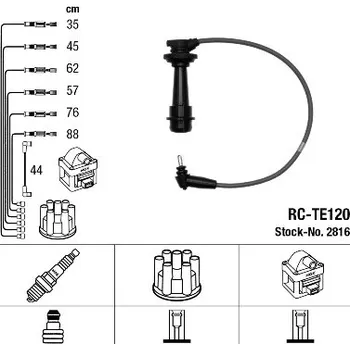 Zapalovací kabel Sada kabelů pro zapalování, 2816