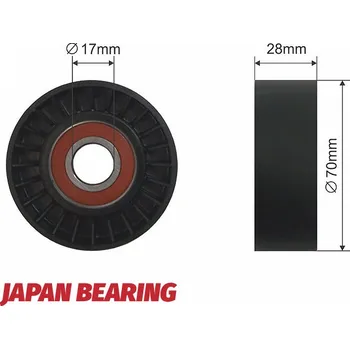 Napínací kladka, žebrovaný klínový řemen, RNK-FT-004