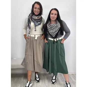 Dámská sukně Bavlněná sukně Maybe Barva: Vínová, Velikost: UNI (S-L)