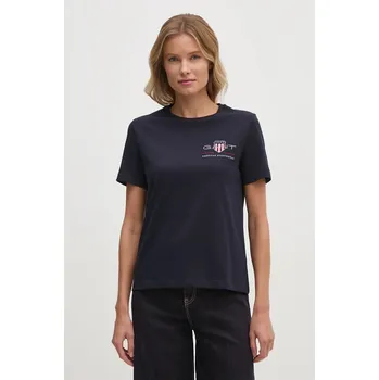 Pánské tričko Bavlněné tričko Gant tmavomodrá barva, 4200277 59X, vel. XS