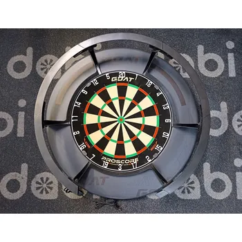 Terč na šipky Goat set TRIPLE - terč Proscore + okruží Grey 012 + Saturn 5/6