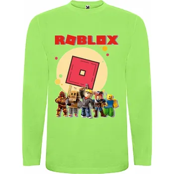 Chlapecká mikina Tričko s dlouhým rukávem Roblox Barva: Světle zelená, Velikost: 98/104 - 3/4 roky