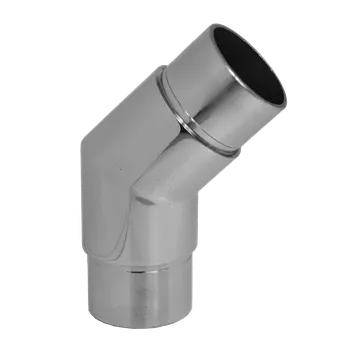 Zábradlí KOVIAN, s.r.o. Spojka rohová 45° na trubku ø42,4 mm, leštěná nerez AISI304