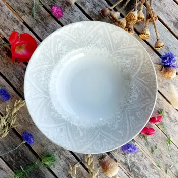 Talíř BASIC NORDIC talíř hluboký 26 cm, béžový, G. Benedikt 1882 (Porcelánový talíř 2. jakost)