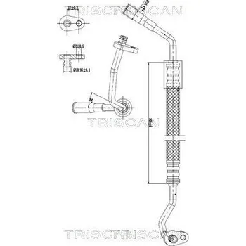 Vedení klimatizace Vysokotlaké / nízkotlaké vedení, klimatizace TRISCAN 9010 28086